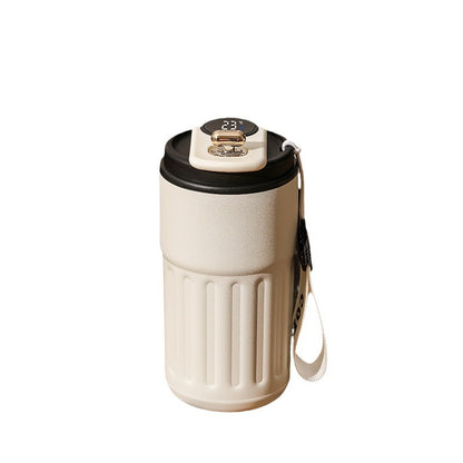 Smart Digital Thermal Bottle Portable Coffee Mug Stainless Steel. 450ml.
