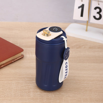 Smart Digital Thermal Bottle Portable Coffee Mug Stainless Steel. 450ml.